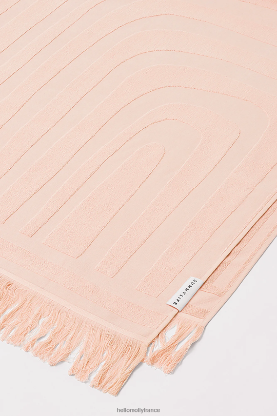 Hello Molly serviette sunnylife luxe rose saumon accessoires 40222H10277