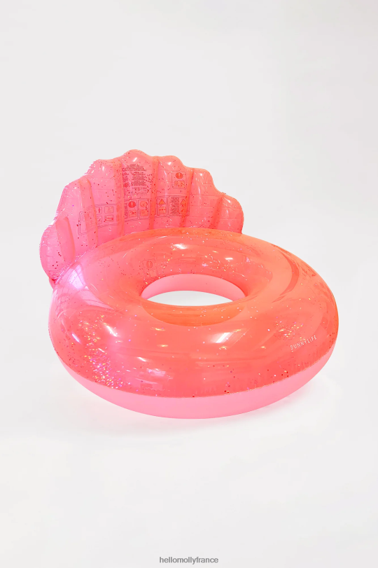 Hello Molly sunnylife luxe piscine anneau coquille néon corail accessoires 40222H10271