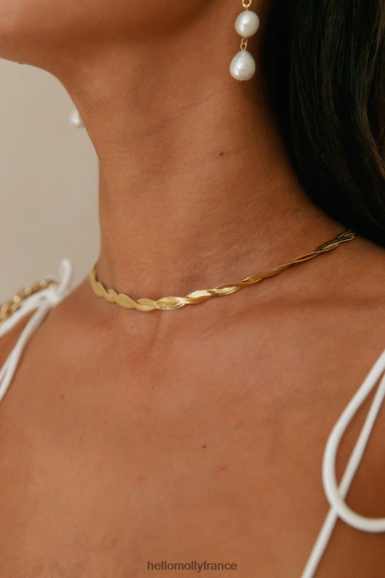 Hello Molly Collier filé autour plaqué or 18 carats accessoires 40222H10089