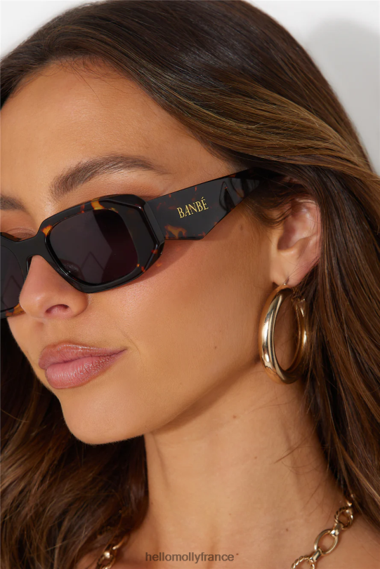 Hello Molly banbe les lunettes de soleil nina amber tort jet accessoires 40222H10202