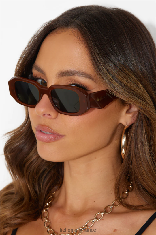 Hello Molly banbe les lunettes de soleil nina vert cacao accessoires 40222H10190