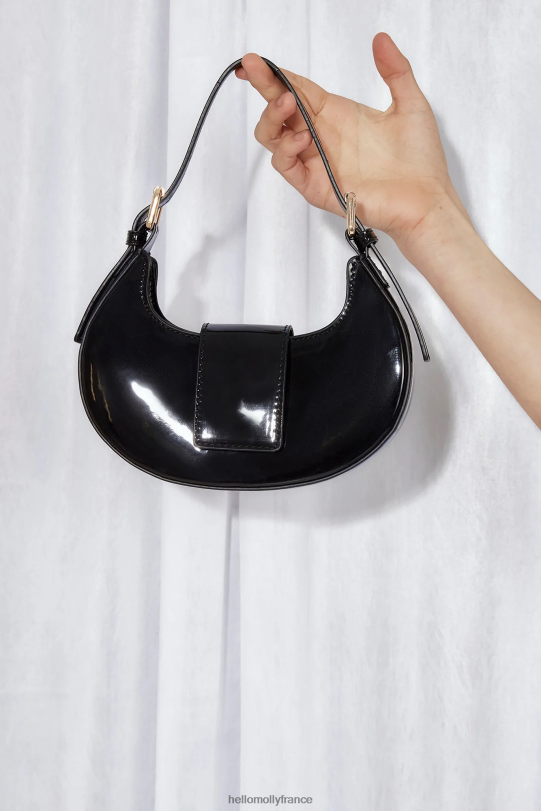 Hello Molly Billini Attica Sac bandoulière Verni Noir accessoires 40222H10133