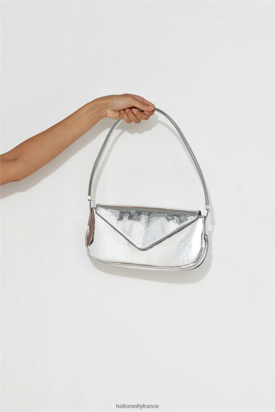 Hello Molly billini marbella sac porté épaule chrome accessoires 40222H10125