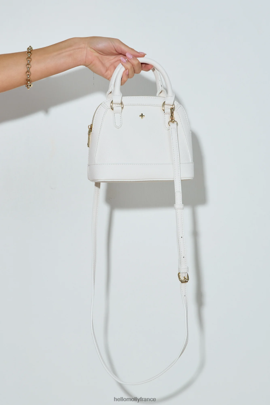 Hello Molly peta and jain brielle mini sac bowling blanc accessoires 40222H10136