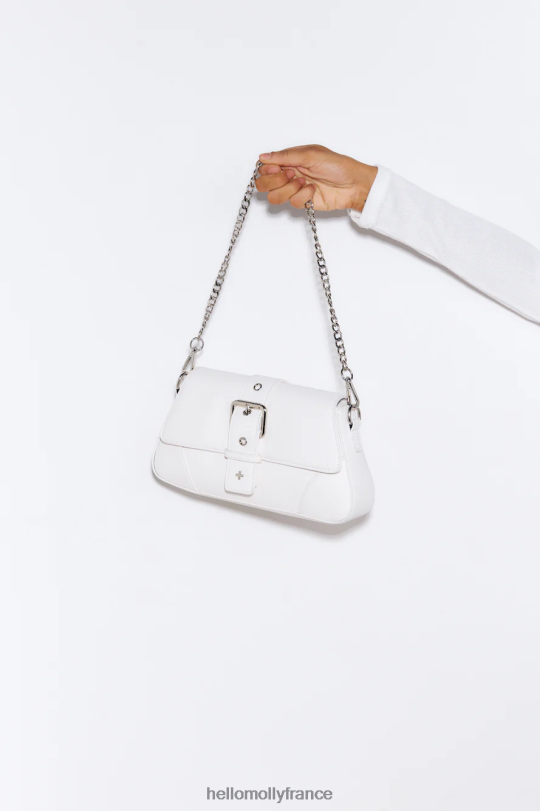 Hello Molly peta + jain sac maddy galet blanc argent accessoires 40222H10159