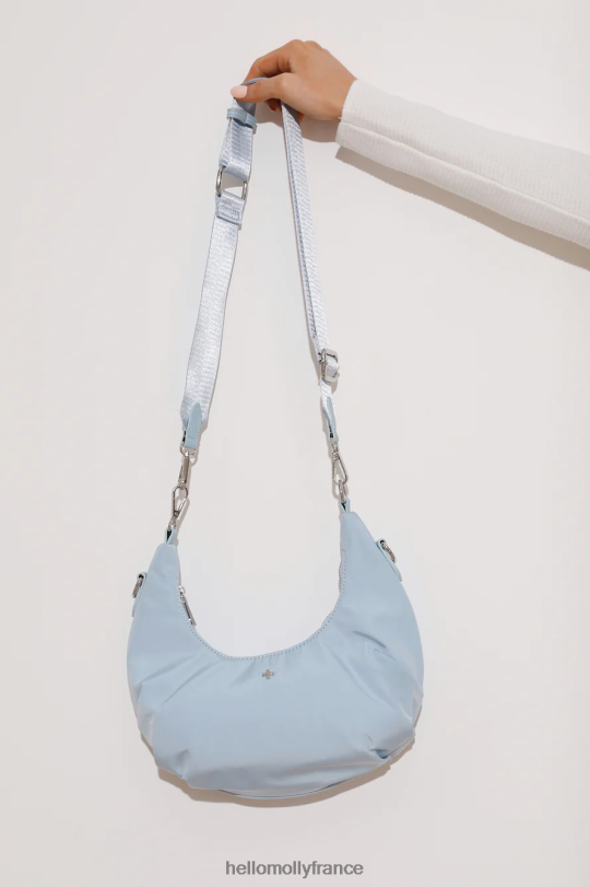 Hello Molly peta + jain sac nina bleu nylon argent accessoires 40222H10156