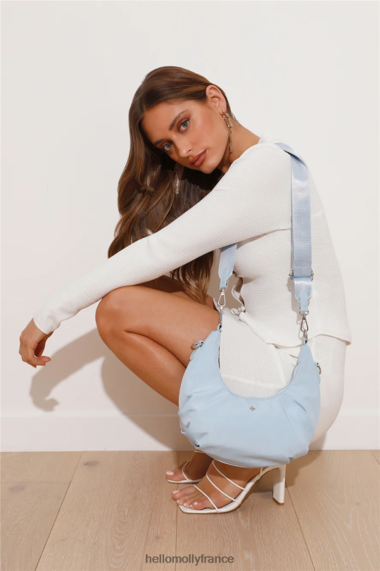Hello Molly peta + jain sac nina bleu nylon argent accessoires 40222H10156