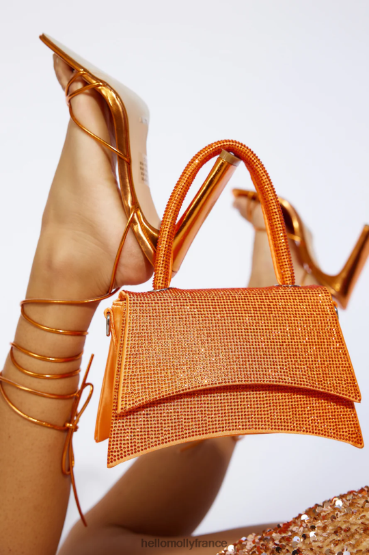 Hello Molly sac bandoulière billini alana diamant orange accessoires 40222H10227