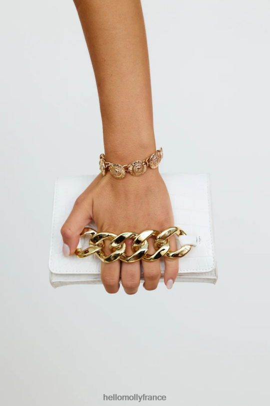 Hello Molly sac bandoulière billini annabelle croco blanc accessoires 40222H10144