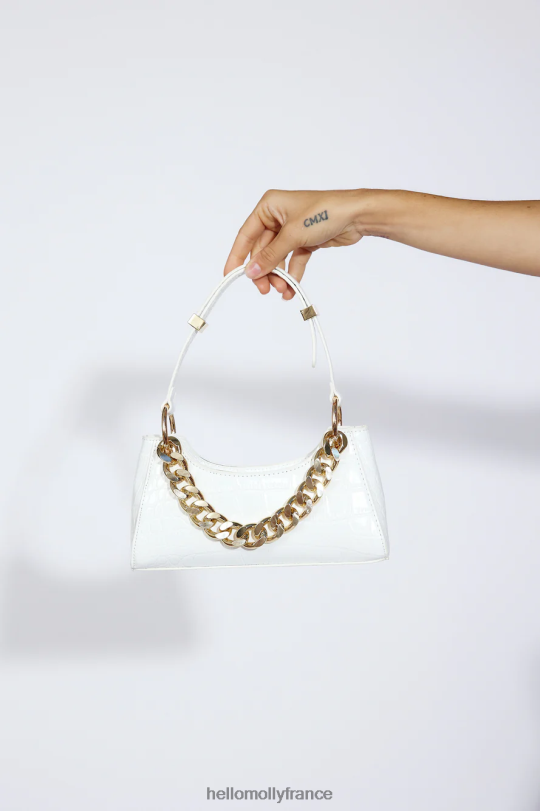 Hello Molly sac bandoulière billini violett croco blanc accessoires 40222H10116