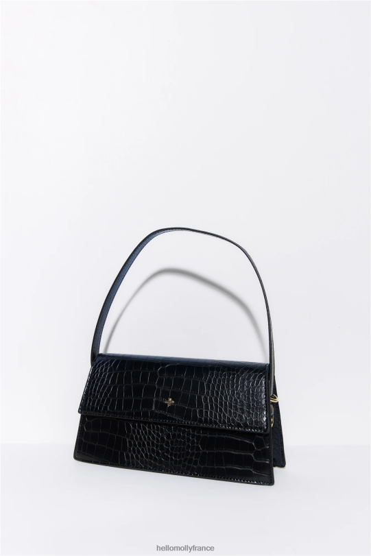 Hello Molly sac peta + jain starri noir croco or accessoires 40222H10154
