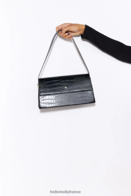 Hello Molly sac peta + jain starri noir croco or accessoires 40222H10154