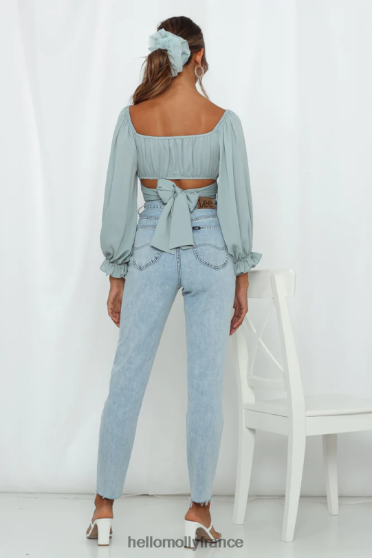 Hello Molly Lee High Moms Jeans bleu réel vêtements 40222H9773