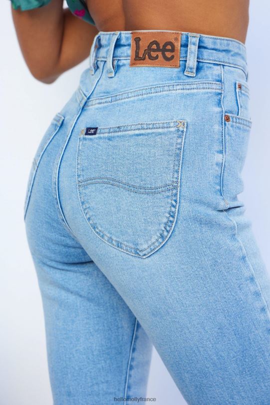 Hello Molly Lee Hourglass High licks - Jean court bleu optimal vêtements 40222H9781