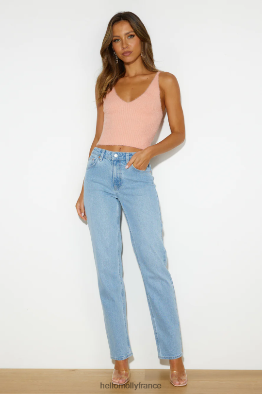 Hello Molly Riders by Lee - Jean droit mi-vintage bleu été vêtements 40222H9759