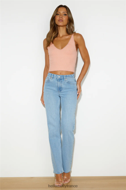 Hello Molly Riders by Lee - Jean droit mi-vintage bleu été vêtements 40222H9759