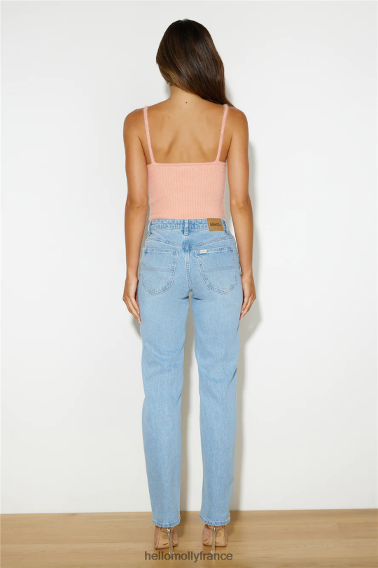 Hello Molly Riders by Lee - Jean droit mi-vintage bleu été vêtements 40222H9759