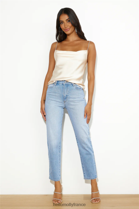 Hello Molly abrand a 94 jean slim haut indigo vintage clair vêtements 40222H9750