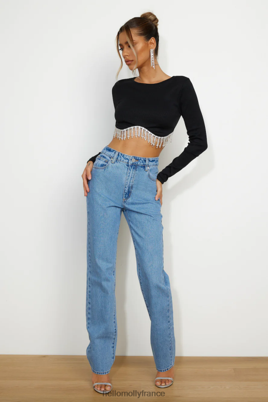 Hello Molly abrand un jean droit haut 94 géorgie vêtements 40222H9788
