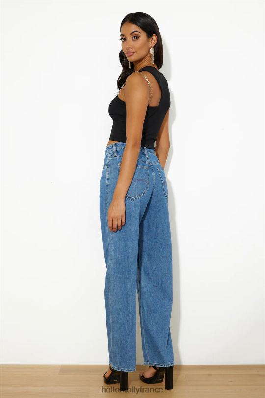 Hello Molly lee jean baggy mi-haut des années 90, saints bleus vêtements 40222H9757