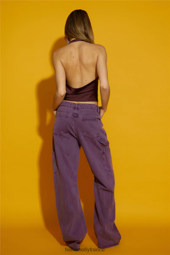 Hello Molly lionne miami vice jeans prune violet vêtements 40222H9763