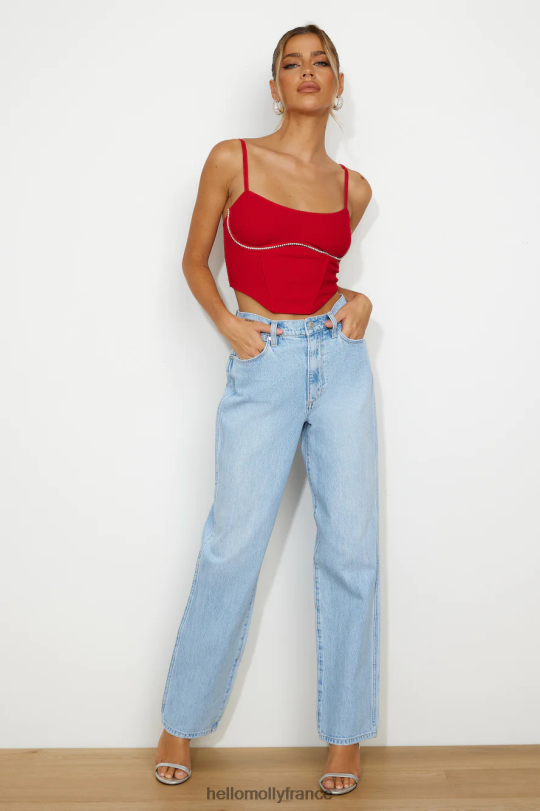 Hello Molly wrangler frances jean millénaire bleu vêtements 40222H9761