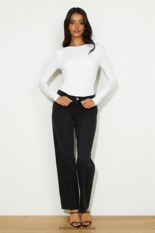 Hello Molly wrangler taille basse claudia jean veuve noir vêtements 40222H9789