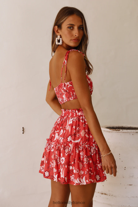 Hello Molly avec ta jupe corail vêtements 40222H9172