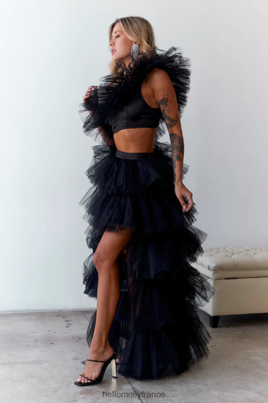 Hello Molly boissons à la maison jupe en tulle noir vêtements 40222H9591