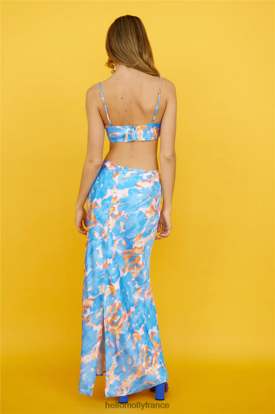 Hello Molly caché derrière tes yeux jupe midi bleu vêtements 40222H9575