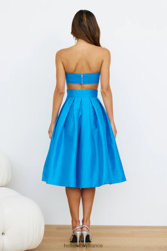 Hello Molly chants de sirène jupe midi bleu vêtements 40222H9156