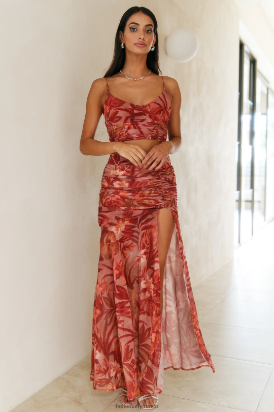 Hello Molly jupe longue capricorne runaway rouille vêtements 40222H9331