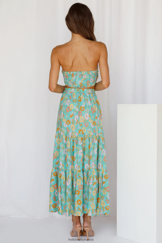 Hello Molly jupe longue si particulière vert vêtements 40222H9347