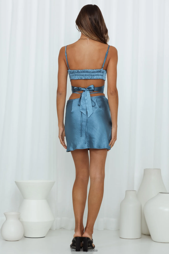 Hello Molly la curiosité est la clé jupe bleue vêtements 40222H9314