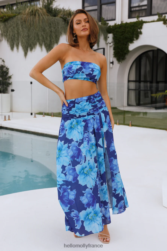 Hello Molly leçons d\'amour jupe longue bleu vêtements 40222H9299