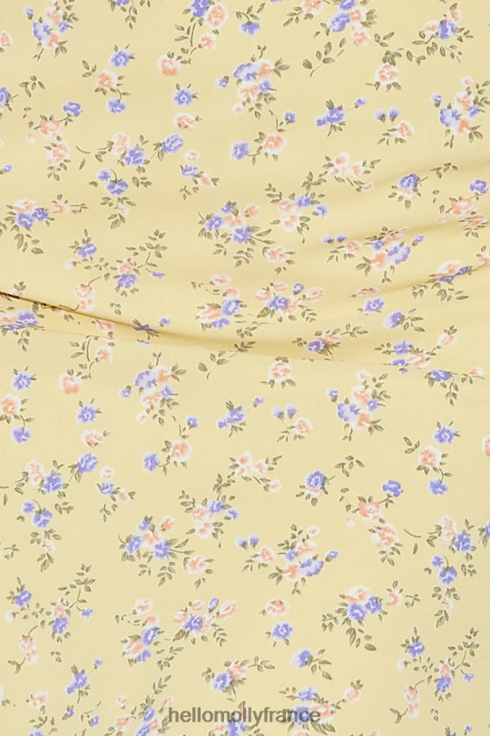 Hello Molly les plus jolies fleurs mini jupe jaune vêtements 40222H9409