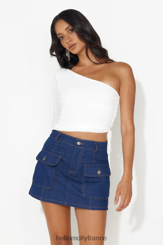 Hello Molly à new york mini jupe en jean denim vêtements 40222H9365