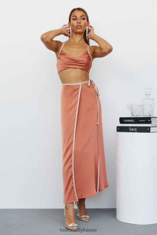 Hello Molly plus d'attente jupe longue bronze vêtements 40222H9668