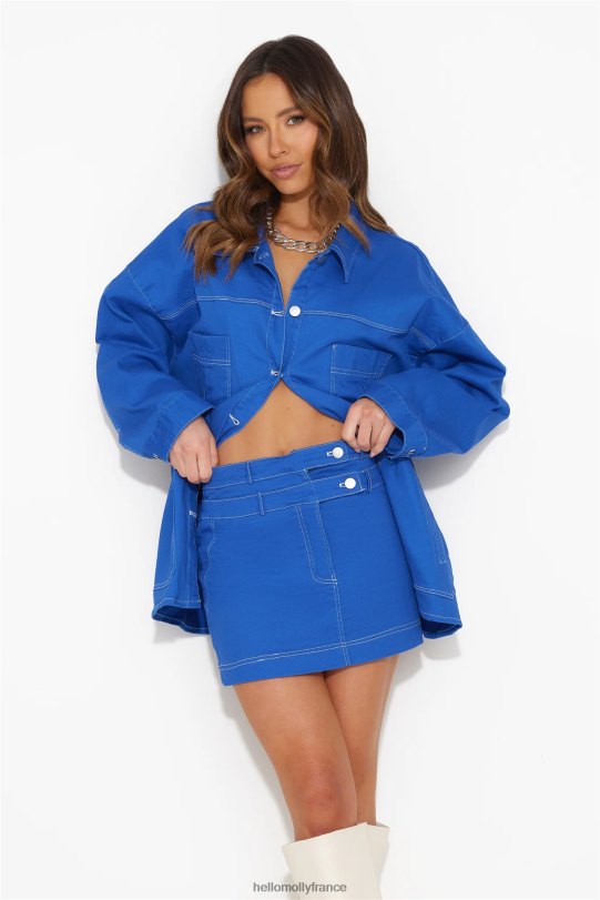 Hello Molly sortir mini jupe bleu vêtements 40222H9496