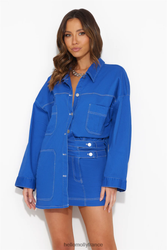 Hello Molly sortir mini jupe bleu vêtements 40222H9496