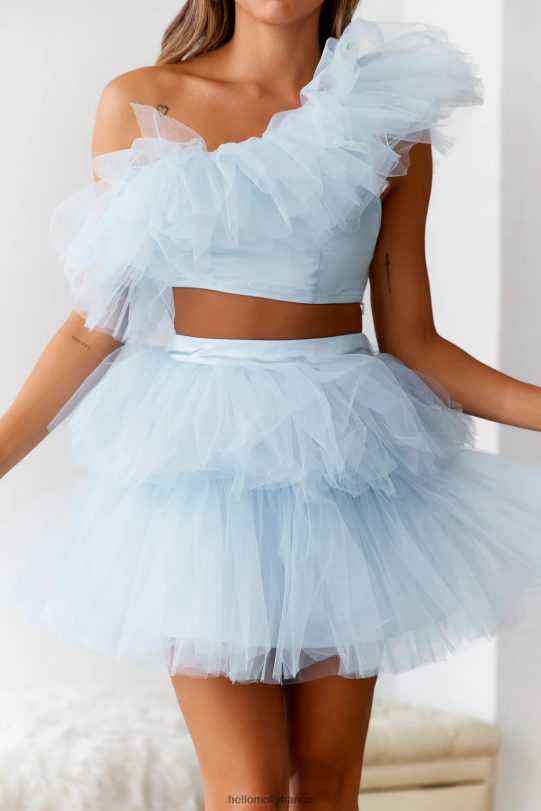 Hello Molly vip access mini jupe en tulle bleu vêtements 40222H9367