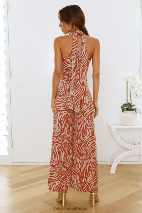 Hello Molly pantalons secrets de déversement rouge vêtements 40222H9265