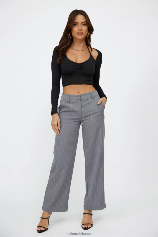 Hello Molly fidèlement à vous pantalon gris vêtements 40222H9722