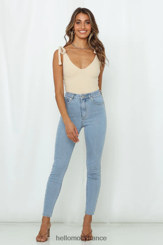 Hello Molly abrand un jean skinny taille haute à bas de cheville s'éloigne vêtements 40222H9710