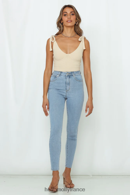 Hello Molly abrand un jean skinny taille haute à bas de cheville s\'éloigne vêtements 40222H9710