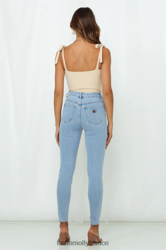 Hello Molly abrand un jean skinny taille haute à bas de cheville s\'éloigne vêtements 40222H9710