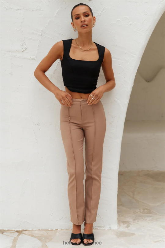 Hello Molly pantalon style revival marron vêtements 40222H9708