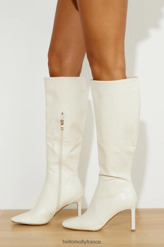Hello Molly Billini May bottes écailles d'ivoire chaussure 40222H10021