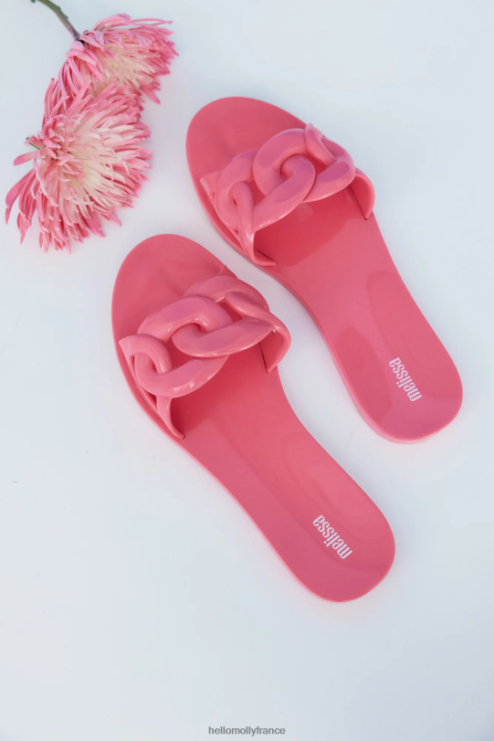 Hello Molly melissa jelly claquettes en chaîne rose chaussure 40222H9990