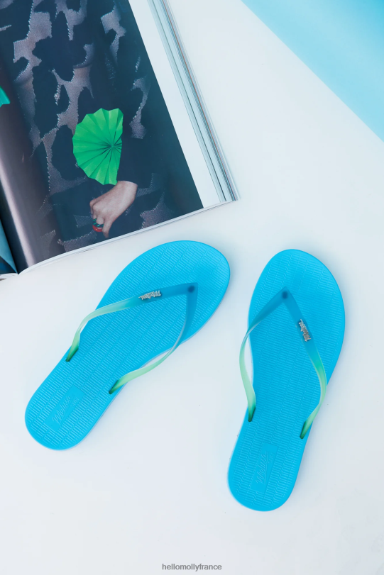 Hello Molly melissa sun venice tongs bleu chaussure 40222H9988